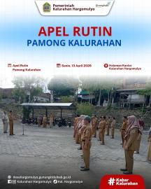 APEL RUTIN PAMONG KALURAHAN HARGOMULYO